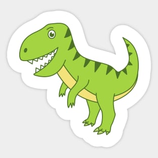 Happy Cute Dinosaur T-rex Sticker
